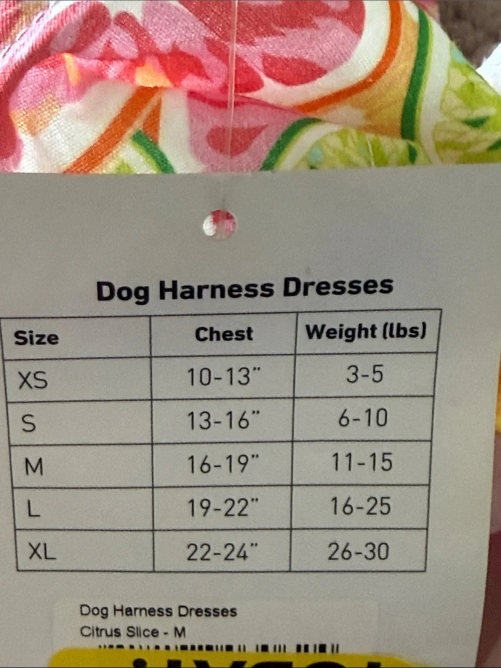 Doggie Design Citrus Slice Harness Dress!